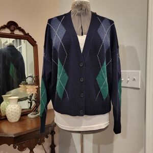 NWT XXL 70% Wool Cropped Cardigan